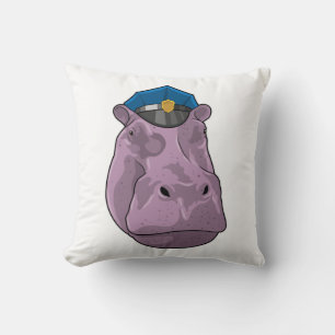 Coussin Hippo en tant que policier