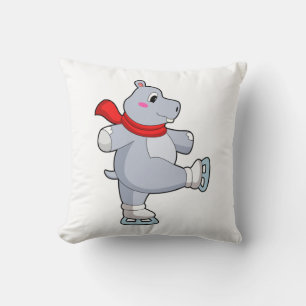 Coussin Hippo Patinage sur glace Patins sur glace