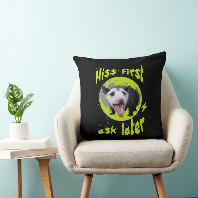 Coussin Hisser d'abord, demander plus tard Humour drôle de (Chaise)