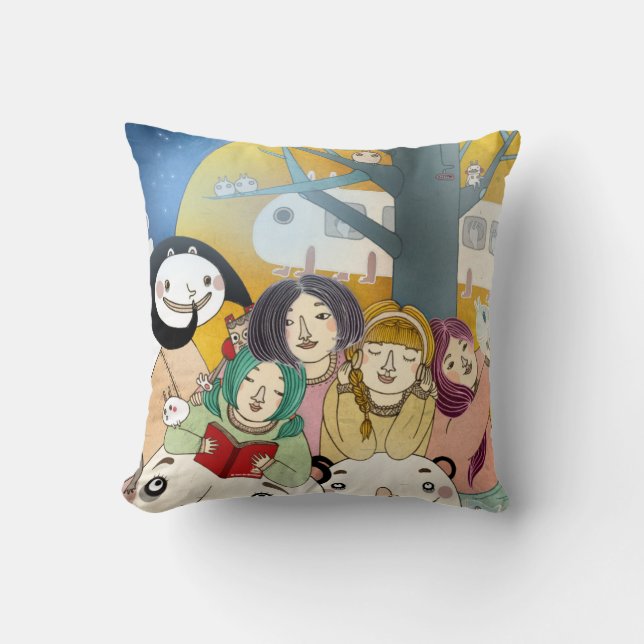 Coussin Histoire 2013 de temps de lit (Recto)