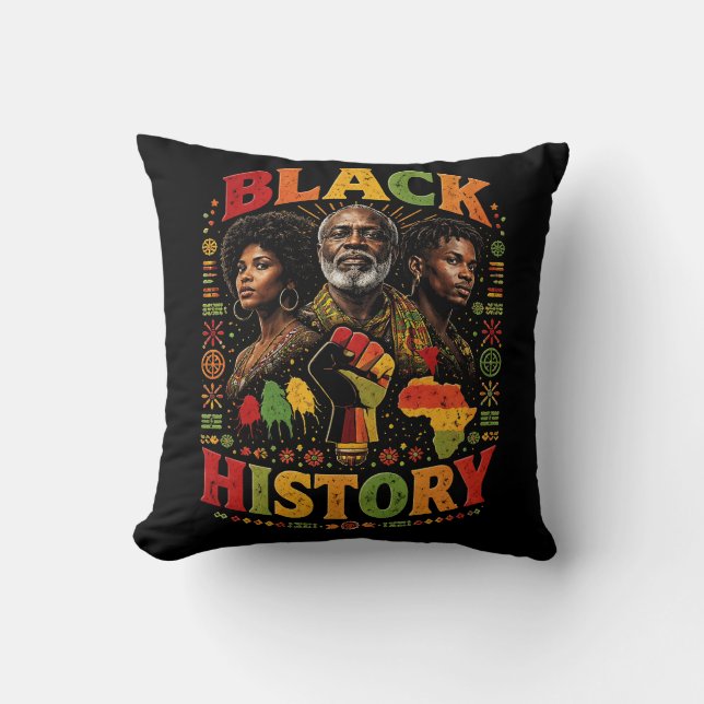 Coussin Histoire des Noirs (Recto)