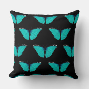 Coussin Histoire naturelle Papillon bleu