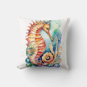 Coussin Histoires d'hippocampes enchantées Jeter l'oreille