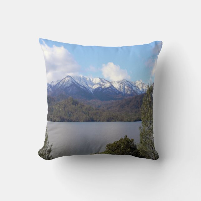 Coussin Hiver au lac Whiskeytown... (Recto)