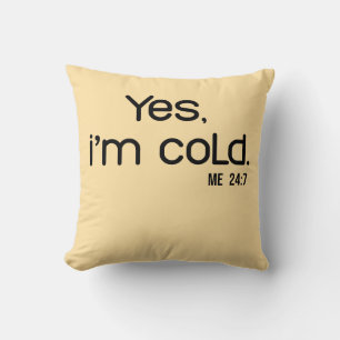 Coussin Hiver drôle et cosy, c'est la saison d'être gelé