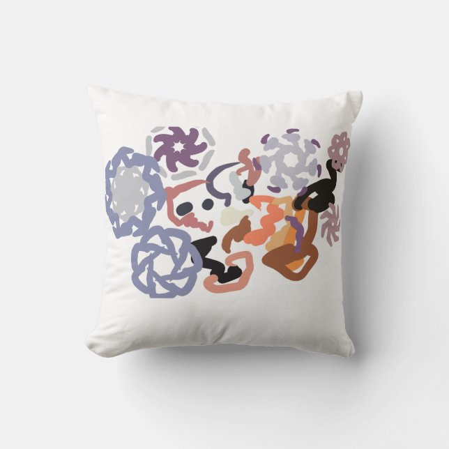 Coussin Hiver du loup  (Recto)