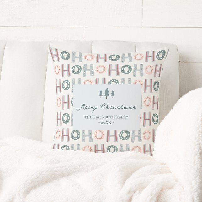 Coussin Ho Ho Ho (Ho Ho Ho Throw Pillow
)