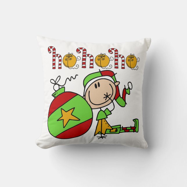 Coussin Ho Ho Ho Holiday Elfe (Recto)