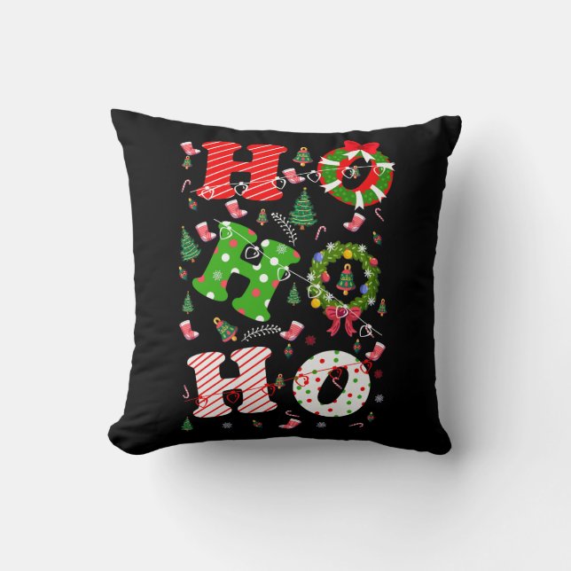 Coussin Ho Ho Ho Noël (Recto)