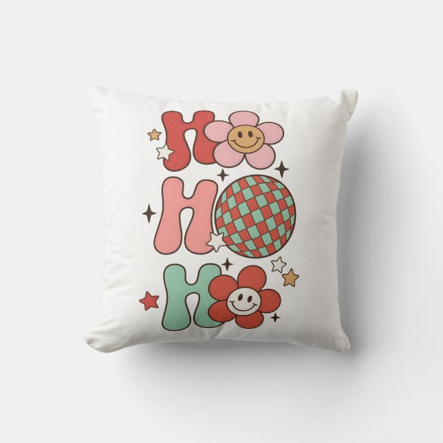 Coussin Ho Ho Ho Super Retro (Recto)