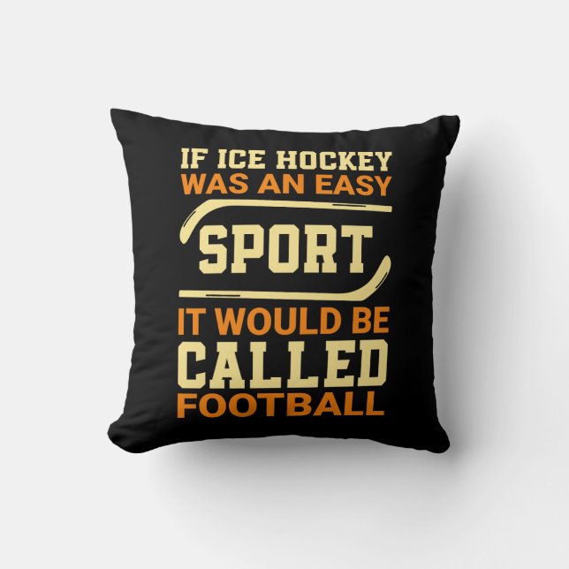 Coussin Hockey contre football (Recto)