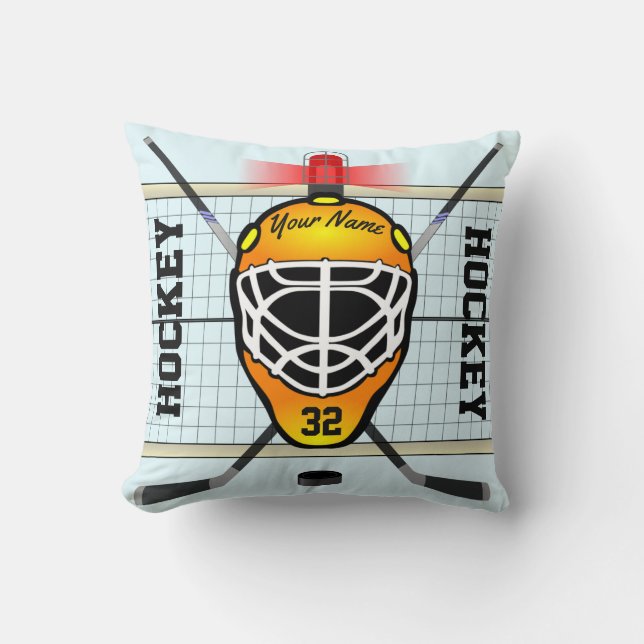 Coussin Hockey personnalisé (Recto)