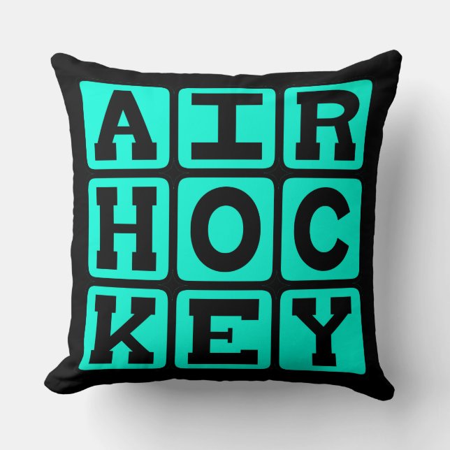 Coussin Hockey sur air, jeu de table (Recto)
