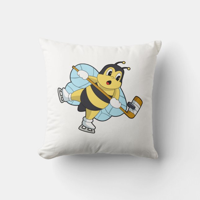 Coussin Hockey sur glace Bee Hockey sur glace (Recto)