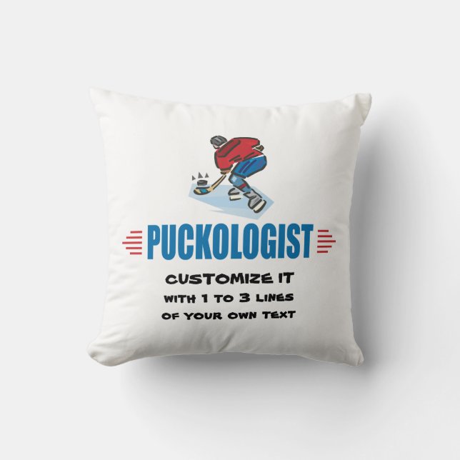 Coussin Hockey sur glace de Personlized (Recto)