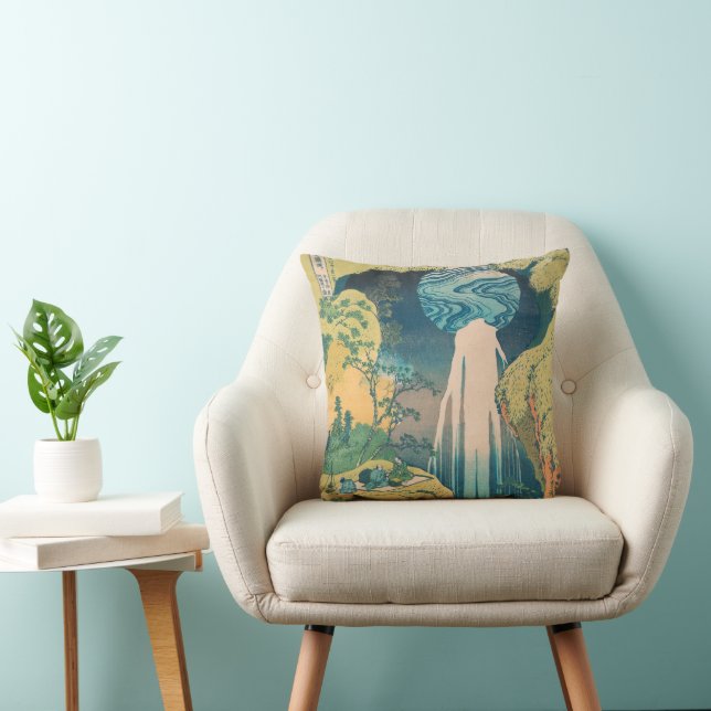 Coussin Hokusai Amida Cascade Japon (Chaise)