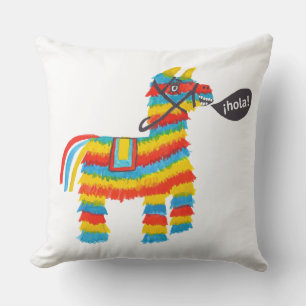 Coussin ¡HOLA ! Funky Donkey Piñata Dit Bonjour