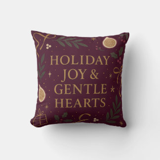 Coussin Holiday Joy Throw Pillow