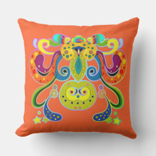Coussin holiES - abstraite vache sainte heureuse + vos idé