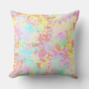 Coussin holiES - Splashes pastel motif transparent 1