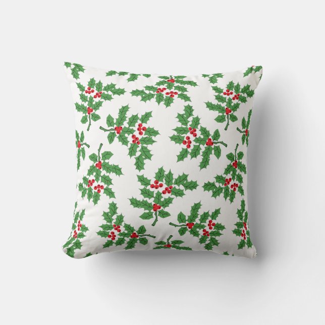 Coussin Holly Berries (Recto)