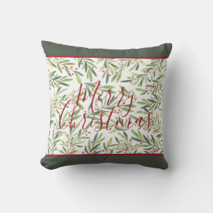 Coussin Holly et Berries Joyeux Noël