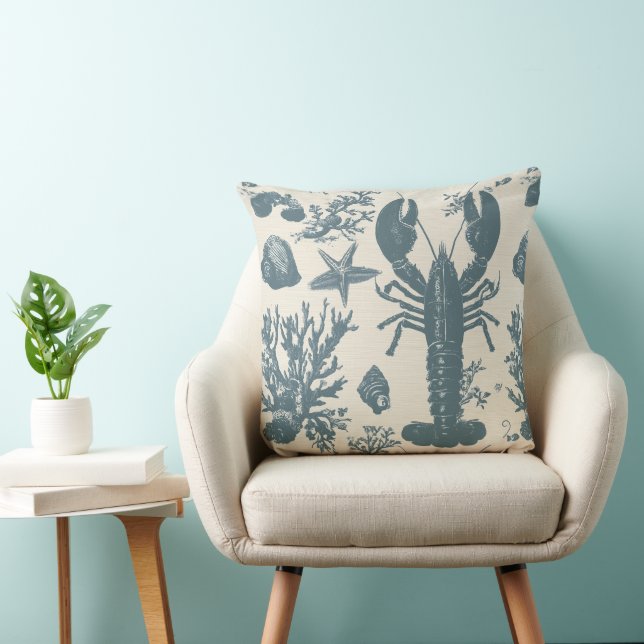 Coussin Homard du littoral du Maine (Chaise)