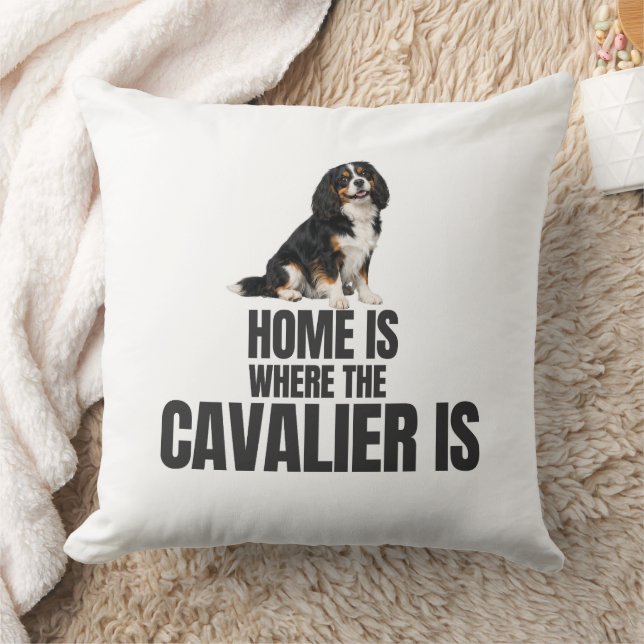Coussin Home Is Where the Cavalier Is  (Couverture)