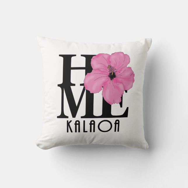 Coussin HOME Kalaoa Pink (Recto)