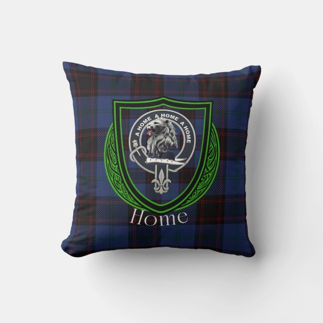 Coussin Home Scottish Clan Tartan & Crest (Recto)