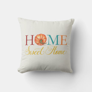 Coussin Home Sweet Home Citrouille