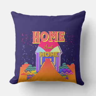 Coussin Home Sweet Home Dk Blue