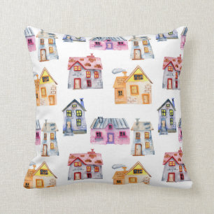 Coussin Home sweet home Maisons mignonnes