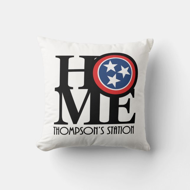 Coussin HOME Thompson Station Tennessee (Recto)