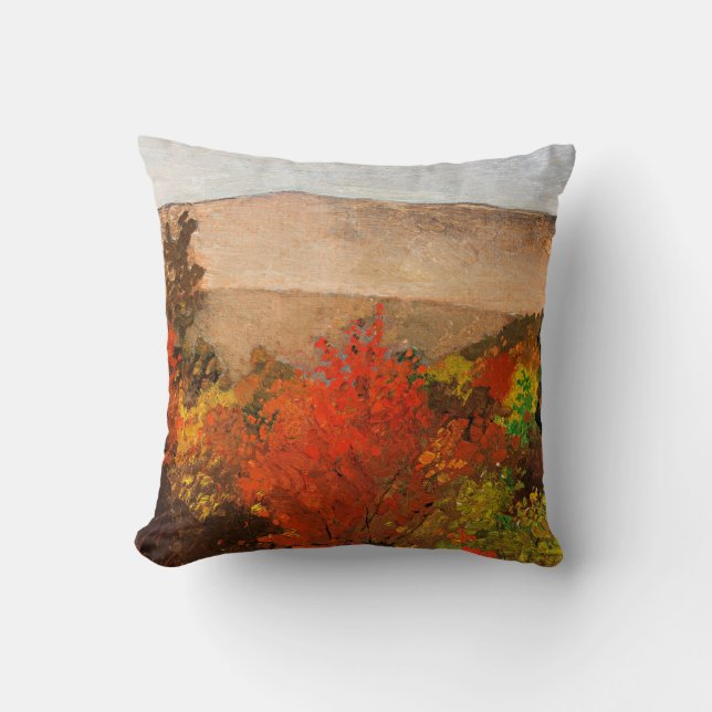Coussin Homer - Arbres d'automne, célèbre peinture (Recto)