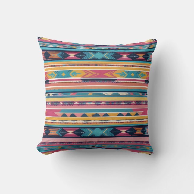Coussin Hommage Abstrait amérindien S13 (Recto)