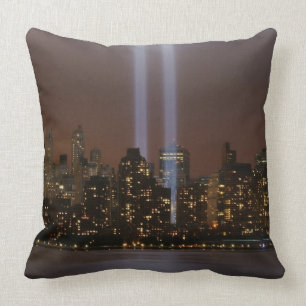 Coussin Hommage de World Trade Center dans la lumière à
