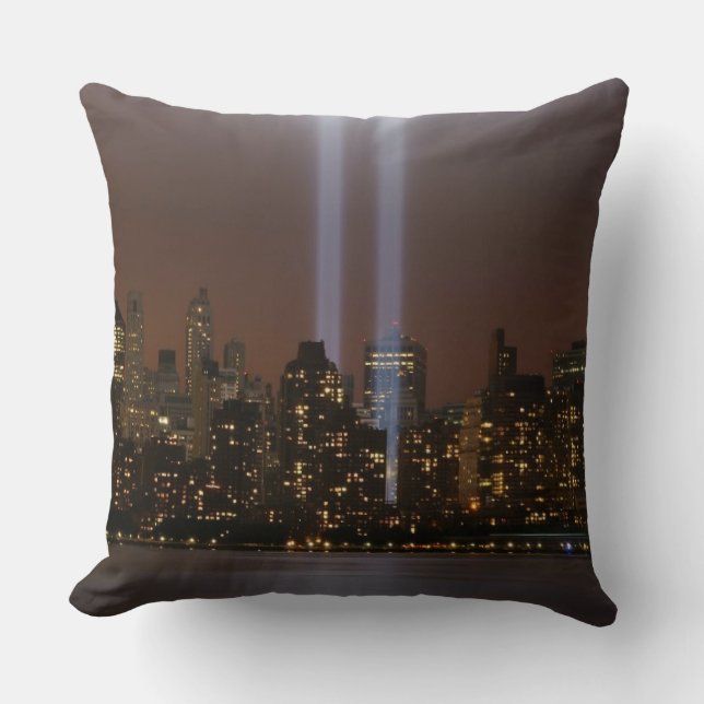 Coussin Hommage de World Trade Center dans la lumière à (Recto)