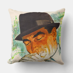 Coussin homme au chapeau Stetson vers 1960