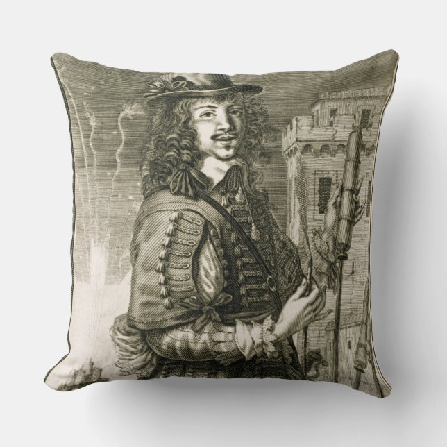 Coussin Homme avec la fusée de feu d'artifice, du 'Recueil (Recto)