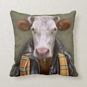 Coussin Homme de vache