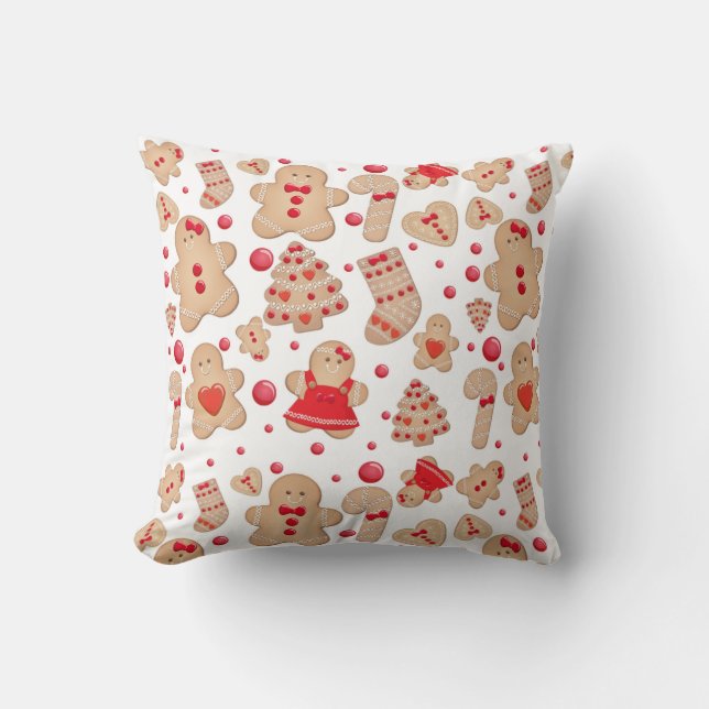 Coussin Homme en pain d'épices Biscuits cuits Rustique Fan (Recto)