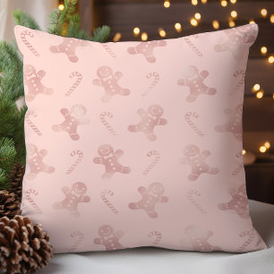Coussin Homme en pain d'épices rose gold pour les fêtes