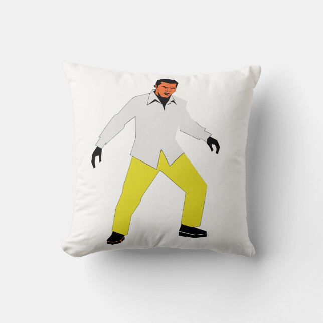 Coussin Homme mystérieux regard (Recto)