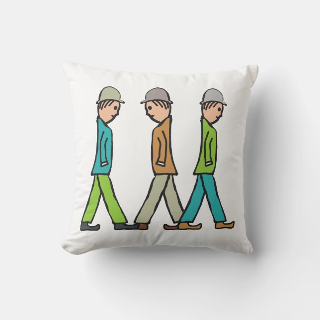 Coussin Hommes allumettes de Lowry (Recto)