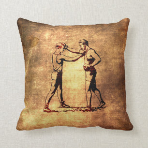 Coussin Hommes vintages de boxe