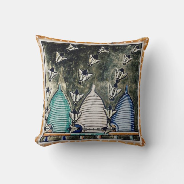 COUSSIN HONEY BEEES, BEE HIVE MÉDIÉVAL BEEKEEPER (Recto)