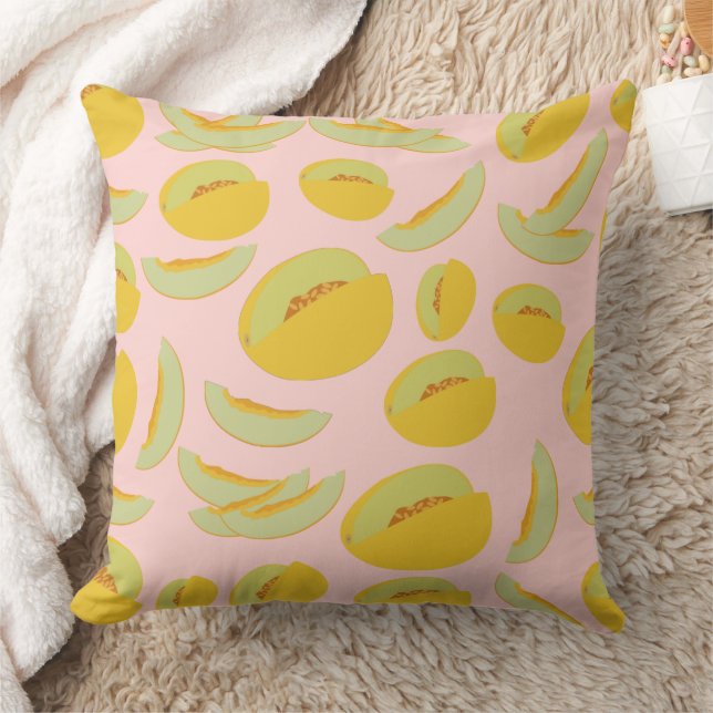 Coussin Honeydew Melons Motif de fruits (Couverture)