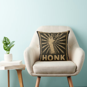 Coussin Honk Goose Funny Duck Chicken Mème
