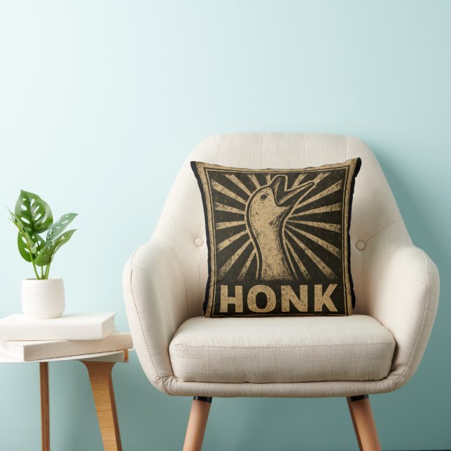 Coussin Honk Goose Funny Duck Chicken Mème (Chaise)